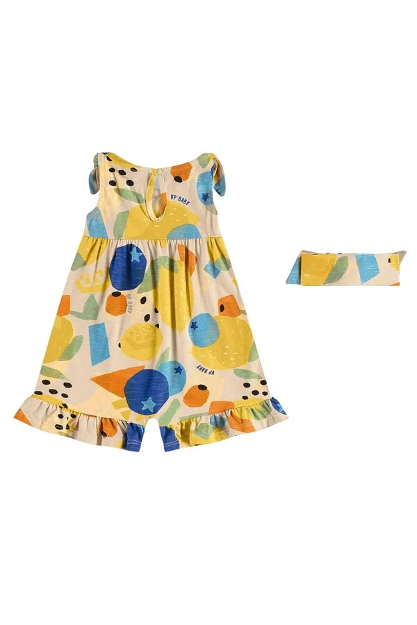 Macacão com faixa em malha flame Up Baby