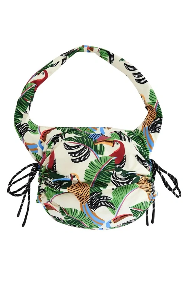 Bolsa tropicana tucanos e folhagens Farm