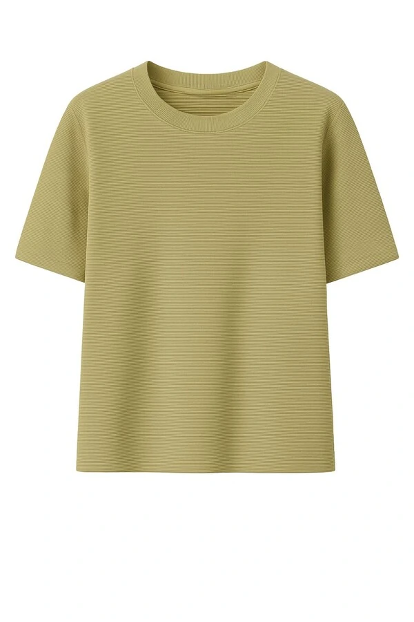 Camisa em Tricot gola careca Kwi