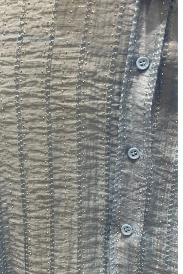 Camisa feminina voil hotfix Kwi