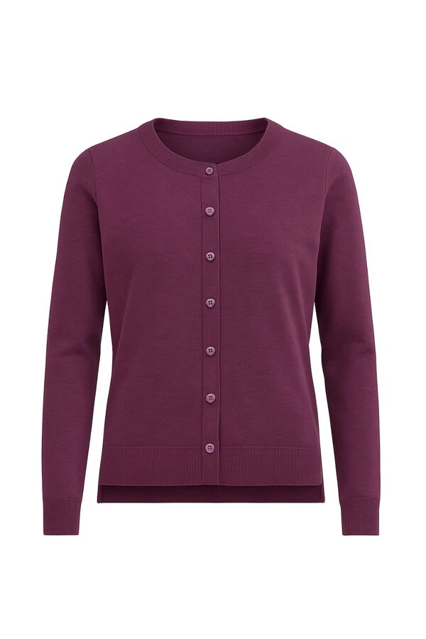 Cardigan tricot básico feminino Kwi