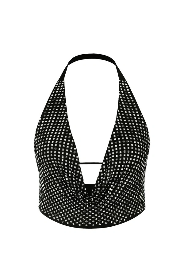 Top degrade com pedraria Kwi