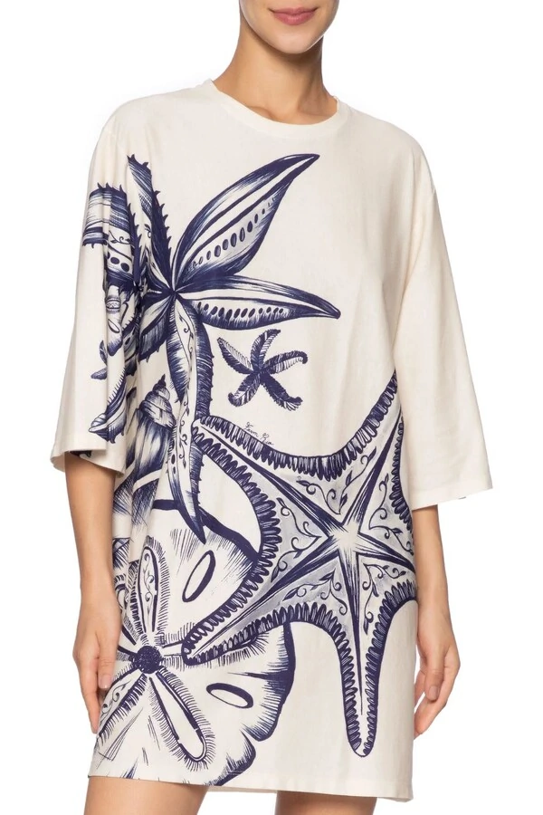 Vestido tshirt big mar de estrelas Farm
