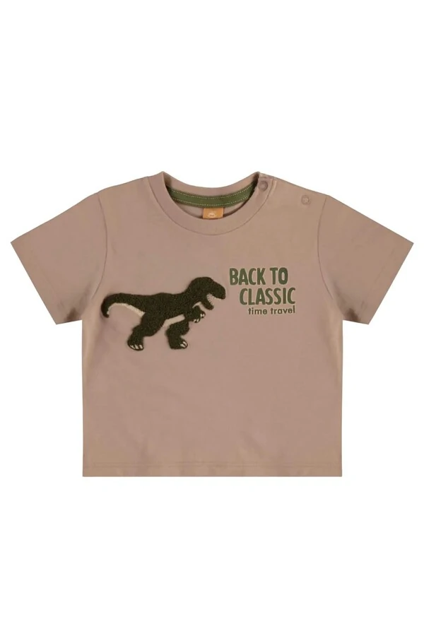 Conjunto camiseta malha e bermuda moletom s/ felpa Up Baby