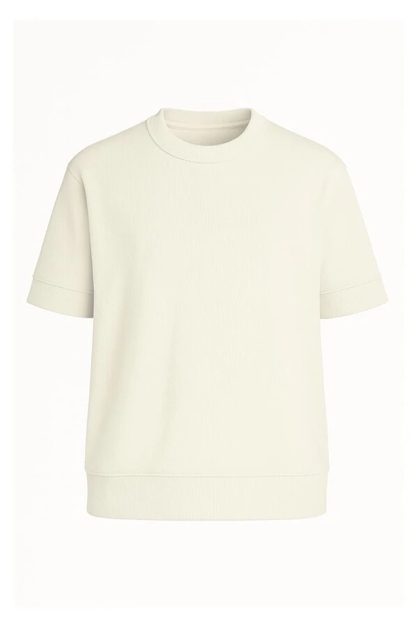Camiseta masculina de malha c/ textura Kwi