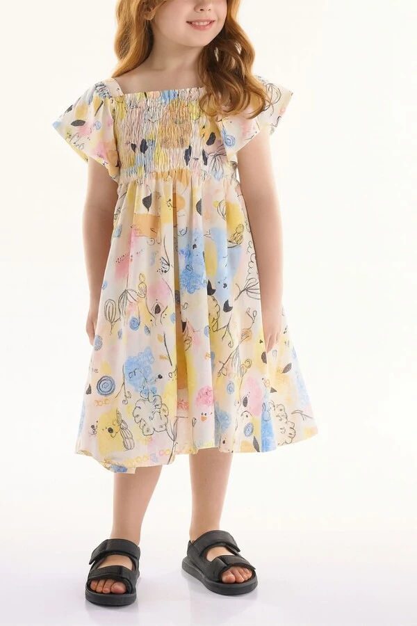 Vestido sem manga em viscolinho Três E Já
