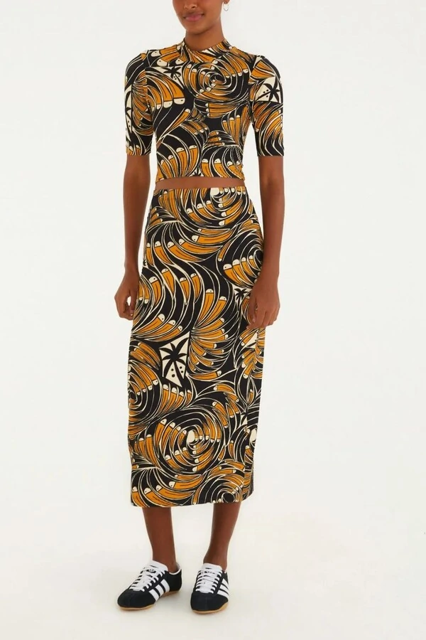 Blusa cropped leque de tucano Farm