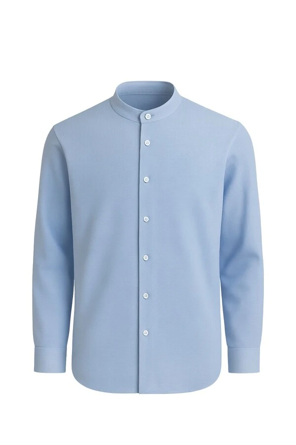 Camisa social masculina gola padre Zafferano