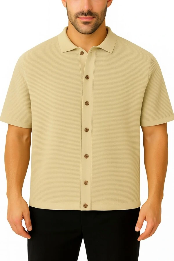 Camisa em Retilínea masculina Kwi