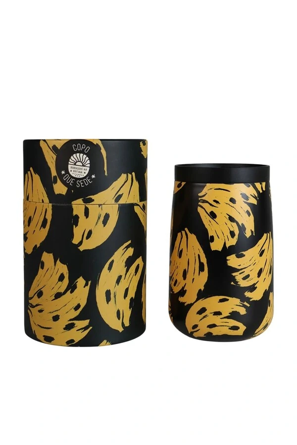 Copo que sede bossa banana 450ml Farm