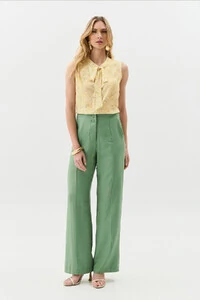 Regata Floral Gola Baixa Laço