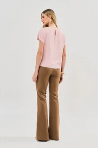 Blusa Manga Morcego Lateral Laço