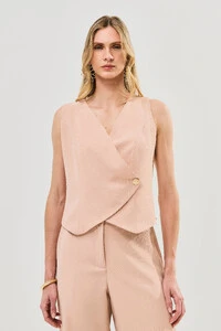Conjunto de Alfaiataria de Colete e Pantalona Gold