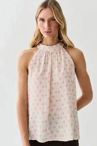 Regata Frente Única Poa Gola Baixa