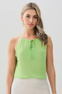 Alcinha Frente Única Decote Gota Laço