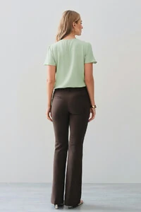 Blusa Decote Vazado Pregas Gold Double