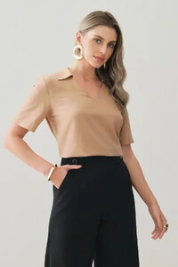 Blusa Gola Polo Decote V