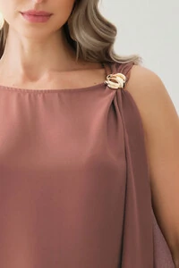 Regata Assimétrica Ombro Esquerdo Faixa Gold