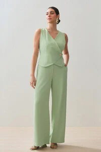 Conjunto de Alfaiataria de Colete e Pantalona Gold