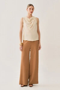 Pantalona de Alfaitaria Botão Forrado
