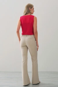 Calça flare double