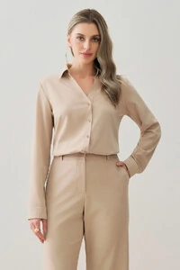 Conjunto de Alfaiataria de Camisa Manga Longa e Calça Reta