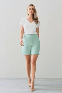 Blusa Manga Morcego Decote V Transpassado Botão Forrado