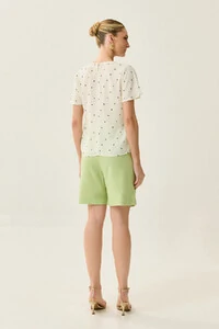 Blusa Poa Ombro Franzido