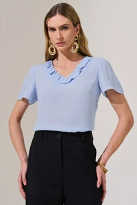 Blusa Decote V Babadinho