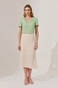 Blusa Decote V Babadinho