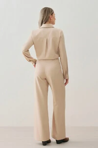 Conjunto de Alfaiataria de Camisa Manga Longa e Calça Reta