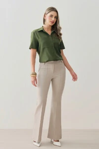 Camisa de Alfaiataria Bolso