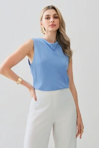 Regata Dupla Decote Drapeado