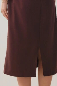 Vestido Midi Regata Decote V Recorte