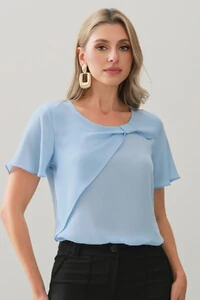 Blusa Transpassada Laço
