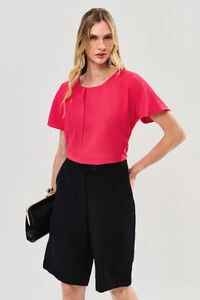 Blusa Decote Prega