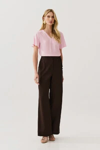 Blusa Decote V Pregas