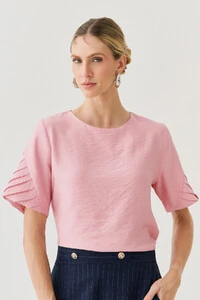 Blusa Manga Preguinhas