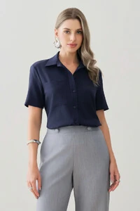 Camisa de Alfaiataria Bolso