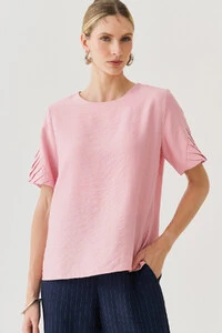 Blusa Manga Preguinhas
