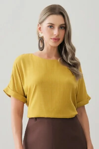 Blusa Manga Morcego Dobrada