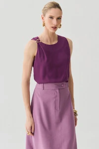 Regata Assimétrcia Ombro Gold