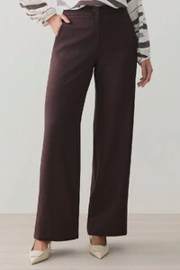 Pantalona Slim de Alfaiataria Bolso Faca Discreta