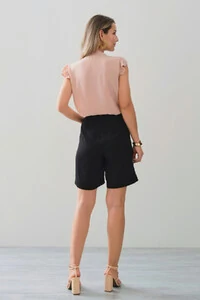 Regata Gola Baixa Laço Ombro Babado