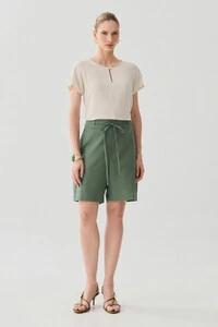 Shorts de Alfaiataria Cinto Fino