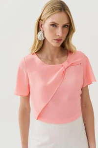 Blusa Transpassada Laço