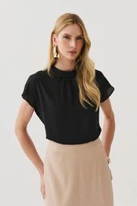 Blusa Manga Morcego Gola Baixa