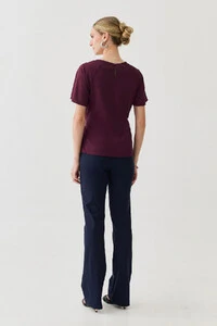 Blusa Manga Raglan Cinto Embutido