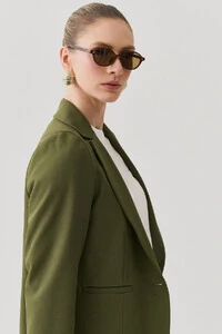 Blazer de Alfaiataria Bolso Embutido