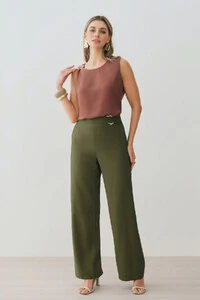 Calça Wide Leg Gold